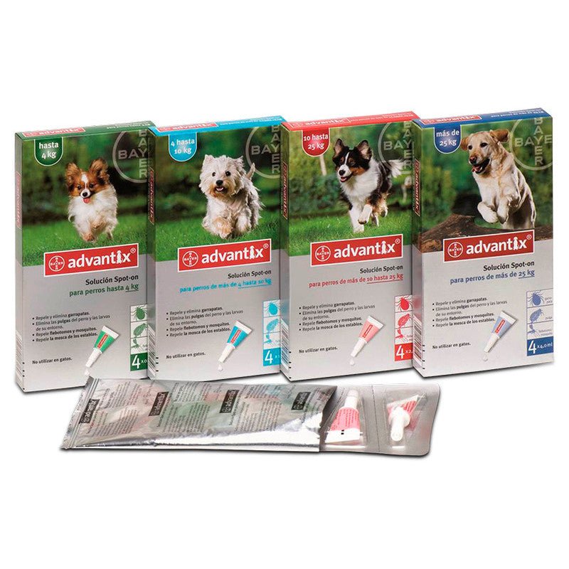 Advantix Bayer 4p 1-4kg import legalizado ANTINUEVO