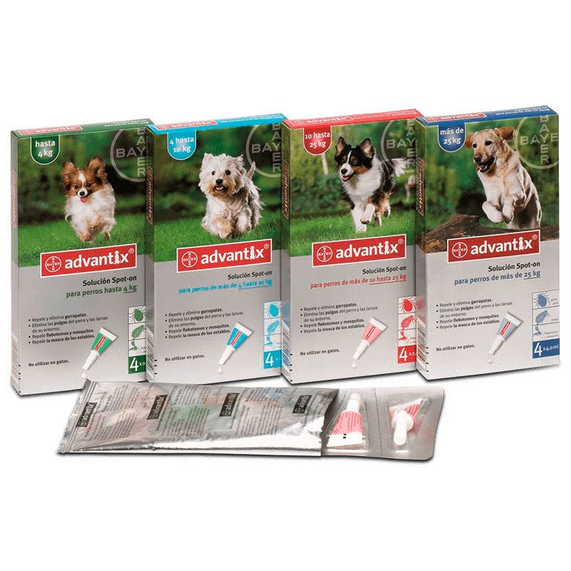 Advantix Bayer (4p) 1-4kg nacional ANTINUEVO