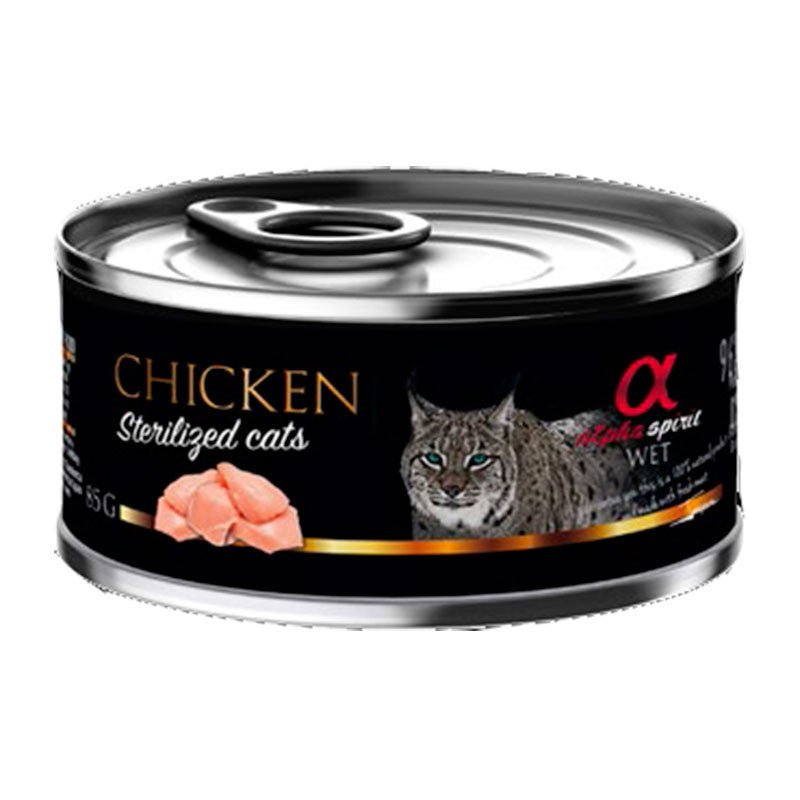 Alpha Lata Gato Esteril. Pollo 18x85gr ALPHA