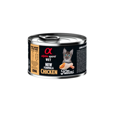 Alpha Lata Gato Kitten Pollo 6x200gr ALPHA