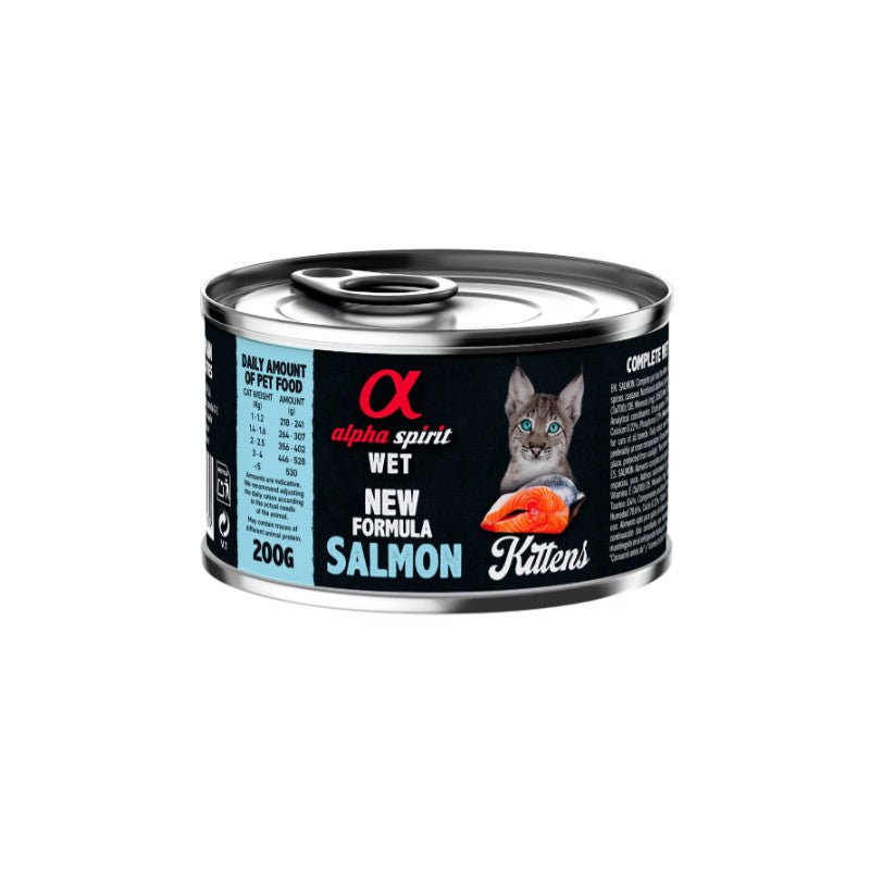 Alpha Lata Gato Kitten Salmón 6x200gr ALPHA