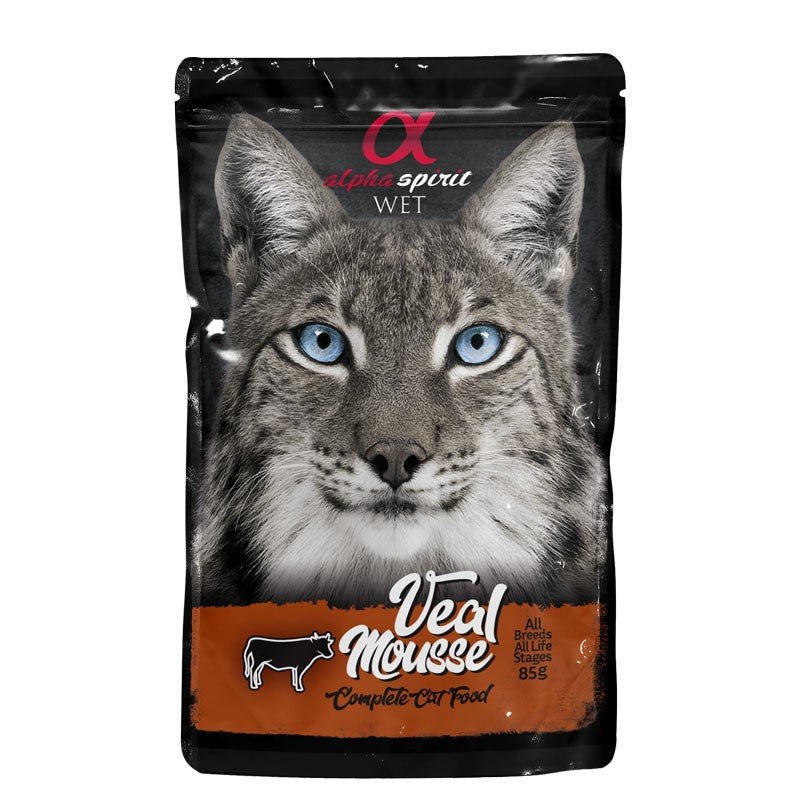 Alpha Spirit gato pouch mousse ternera 24x85grs ALPHA