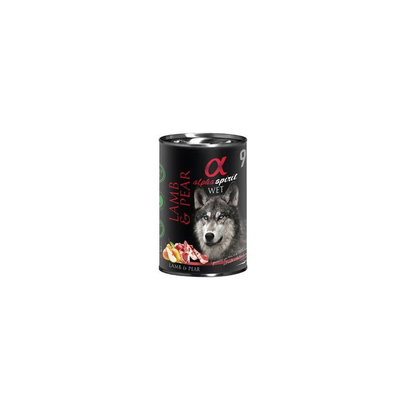 Alpha Spirit Lata Cordero Pera 6x400gr - Pet House Noia