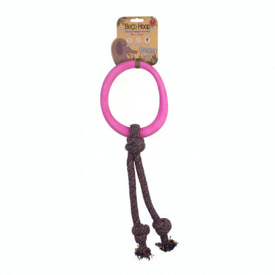 BecoHoop con Cuerda L Rosa - Pet House Noia