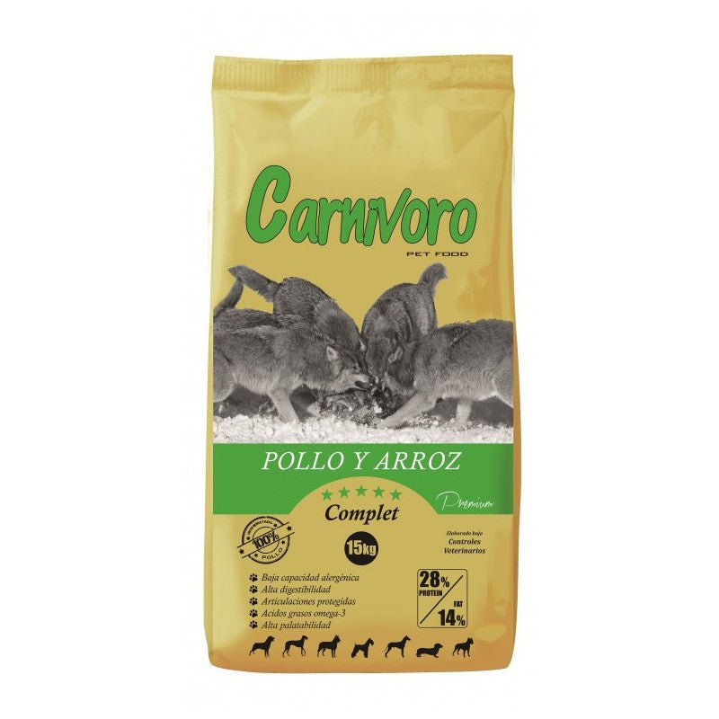 Carnívoro Complet Pollo Arroz 12kg - Pet House Noia