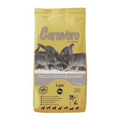 Carnivoro Light Pollo Desgrasado 15kg - Pet House Noia