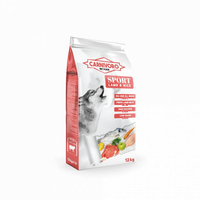 Carnivoro Sport Cordero Arroz 12kg - Pet House Noia