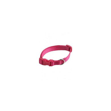 Collar ajustable nylon 10mmx20-30cm, rosa - Pet House Noia