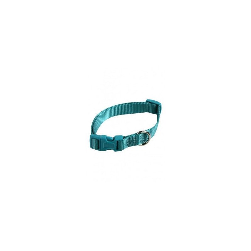 Collar ajustable nylon 10mmx20-30cm, turquesa - Pet House Noia