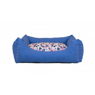 Cuna Izaro Estampado Azul 55x46x20cm - Pet House Noia