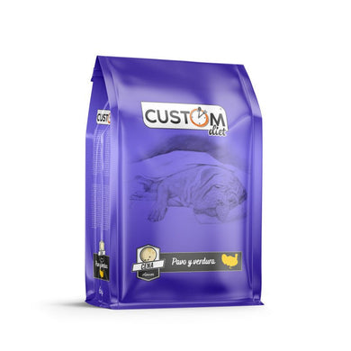 Custom cena pavo verdura 1 kg - Pet House Noia