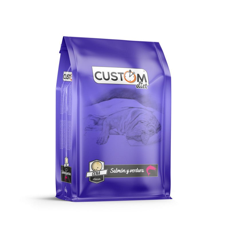 Custom cena salmon verdura 6 kg - Pet House Noia