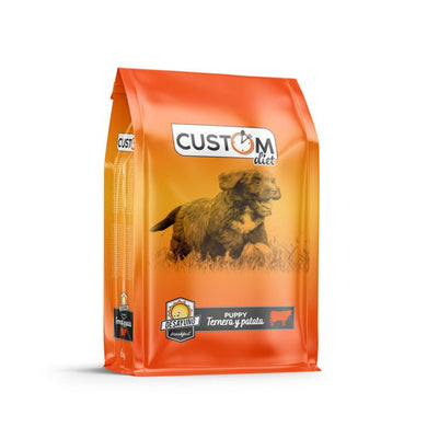 Custom desayuno puppy ternera patata 1kg - Pet House Noia