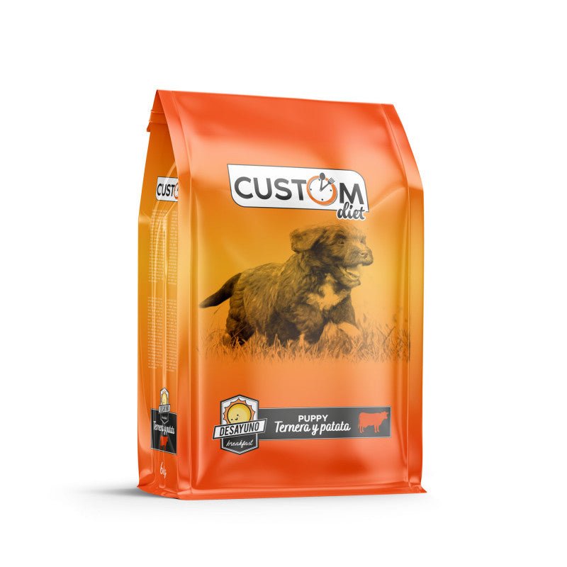 Custom desayuno puppy ternera patata 6kg - Pet House Noia