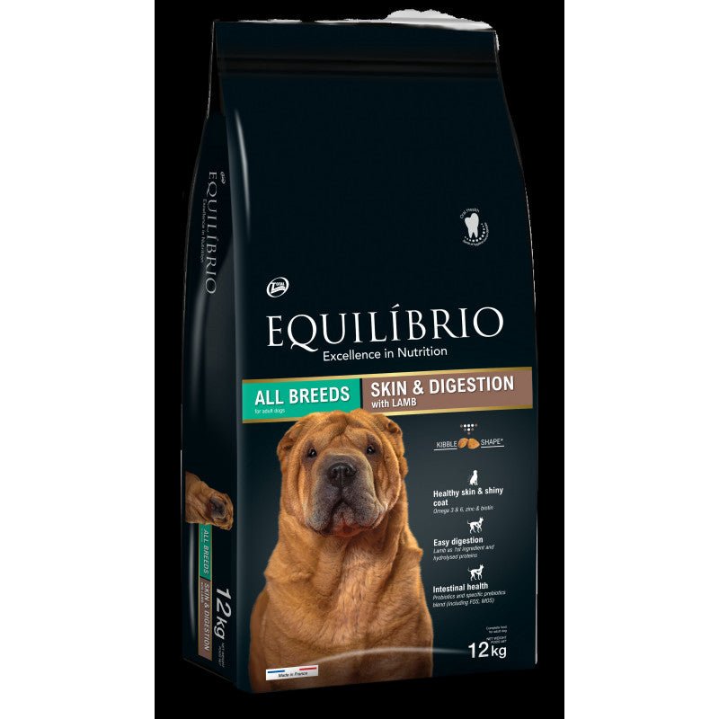 Equilibrio Dog Skin&Digestion Lamb 12kg - Pet House Noia