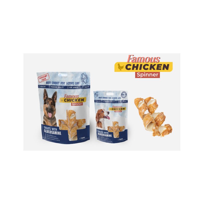 Famous Chicken Spinner 180gr - Pet House Noia