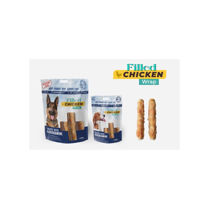 Filled Chicken Wrap 100gr - Pet House Noia