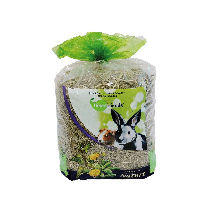 Heno Home Friends caléndula / ortiga 500g - Pet House Noia