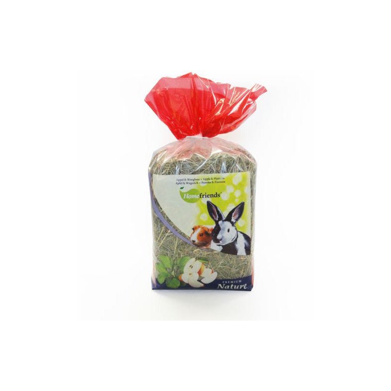 Heno Home Friends manzana / llanten 500g - Pet House Noia