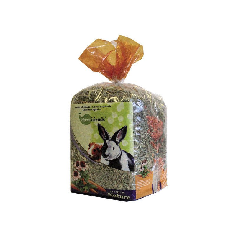 Heno Home Friends zanahoria / equinacea 500g - Pet House Noia