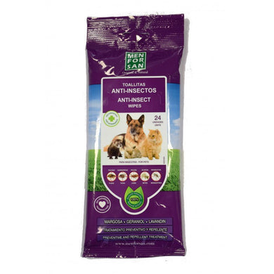 Menforsan toallitas antiinsectos 24 und - Pet House Noia