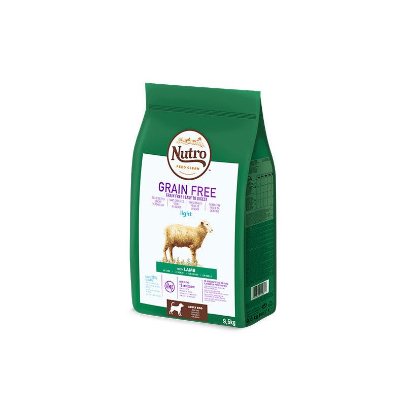 Nutro Grain Free adult light cordero 9,5kg - Pet House Noia