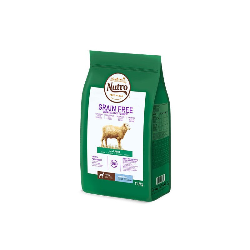 Nutro Grain free adult rz grand cordero 11,5kg - Pet House Noia