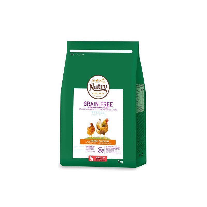 Nutro Grain Free gato esterilizado pollo 1,4kg - Pet House Noia