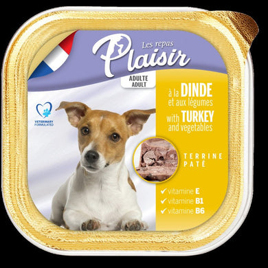 Plaisir Dog Tarrina Pavo con Verdura 18x300gr - Pet House Noia