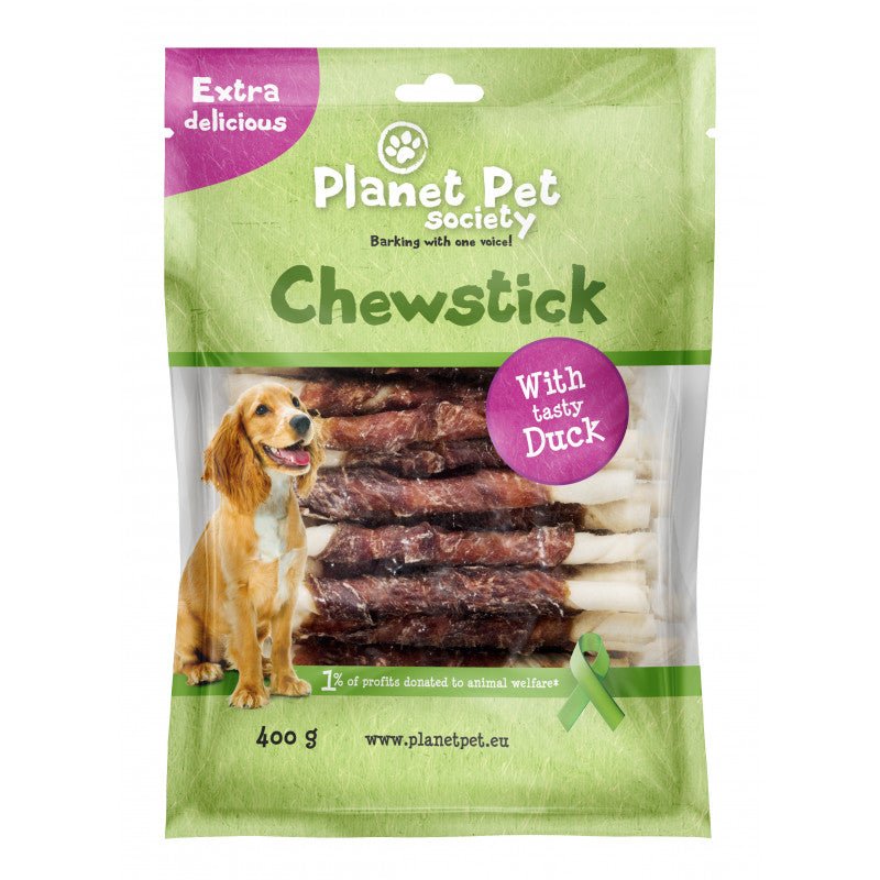 Planet Pet Chewbones Stick Pato 400gr - Pet House Noia