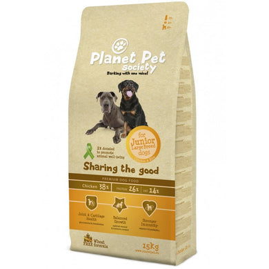 Planet Pet Junior Large Pollo y Arroz 15Kg - Pet House Noia