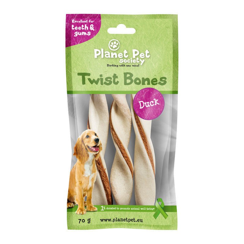 Planet Pet rollito Dental Pato 3uds. 70gr - Pet House Noia