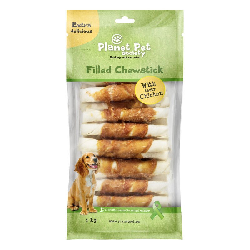 Planet Pet rollito prensado pollo 13cm 1Kg - Pet House Noia