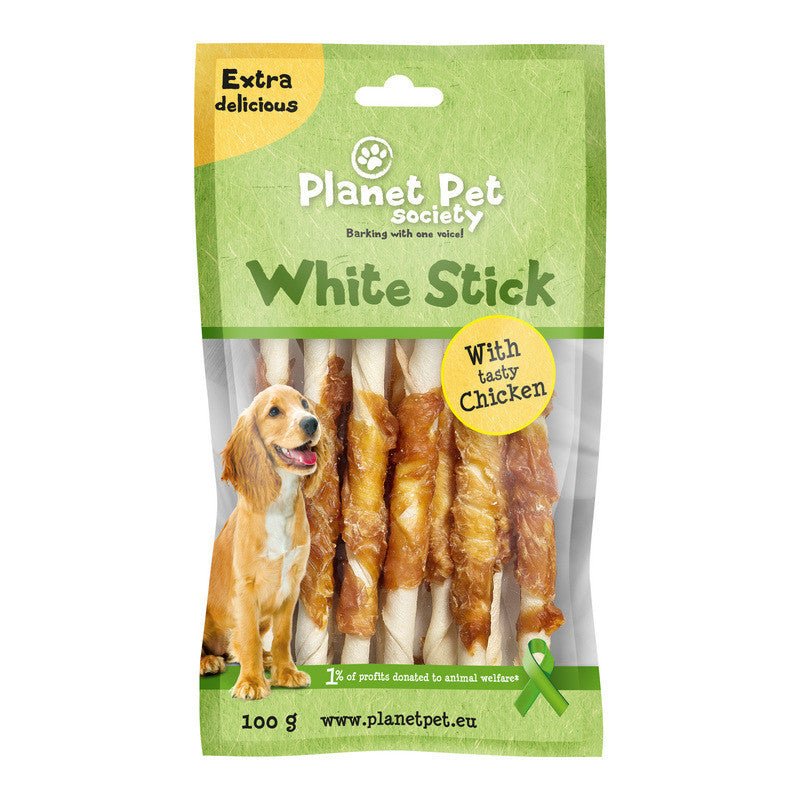 Planet Pet Stick Pollo 11 uds. 100gr - Pet House Noia