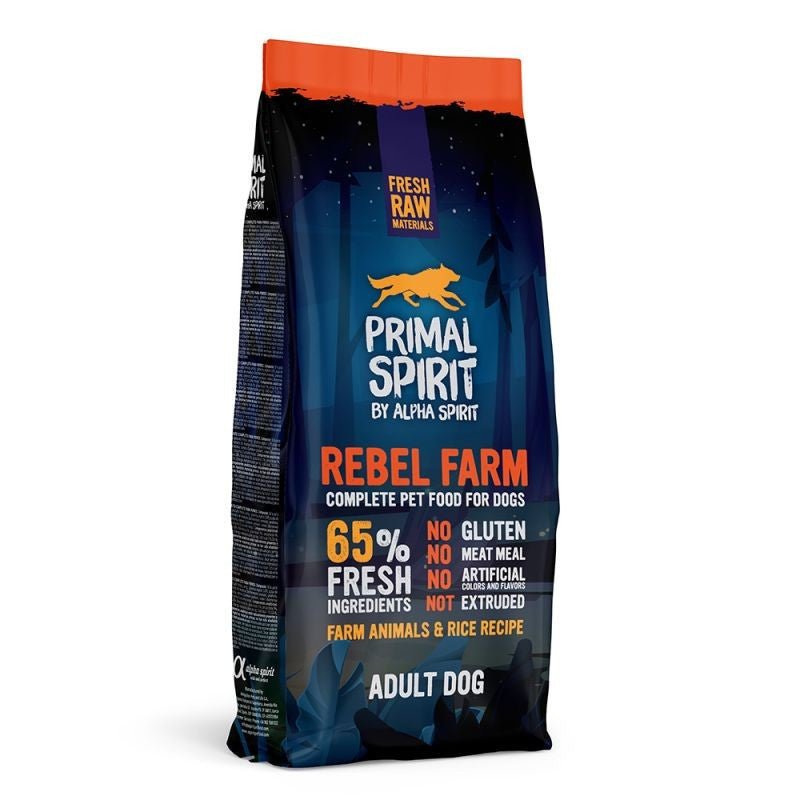 Primal Spirit 65% Rebel Farm Dog 1 kg - Pet House Noia