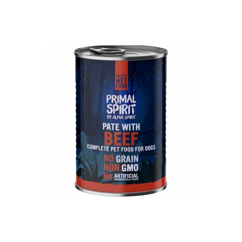 Primal Spirit dog lata Beef 24x400 gr - Pet House Noia