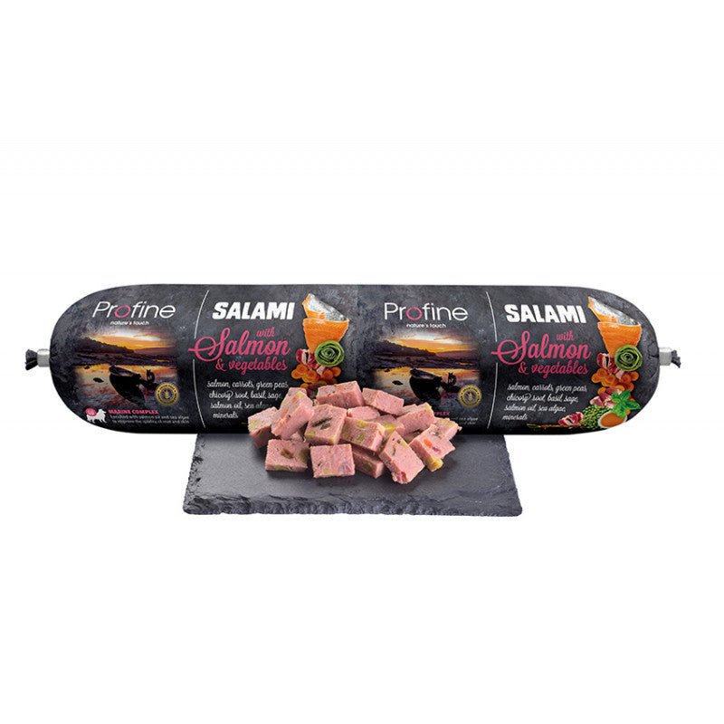 Profine salchicha con salmón 800 grs - Pet House Noia