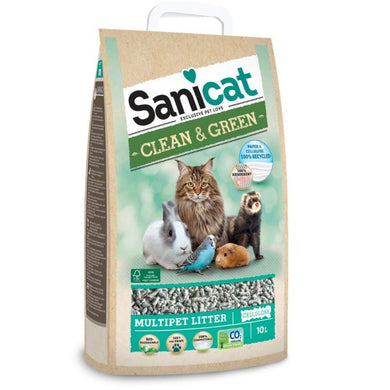 Sanicat Clean&Green Celulosa 10 litros - Pet House Noia