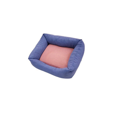 Siesta Cama Azul Royal Rosa Palo 55cm - Pet House Noia