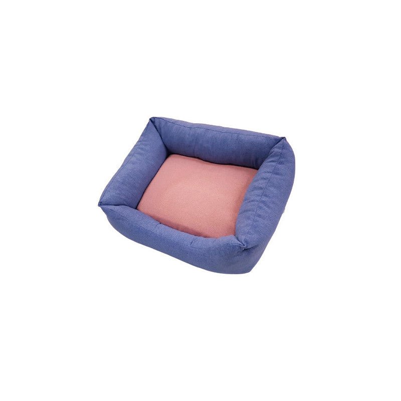 Siesta Cama Azul Royal Rosa Palo 55cm - Pet House Noia