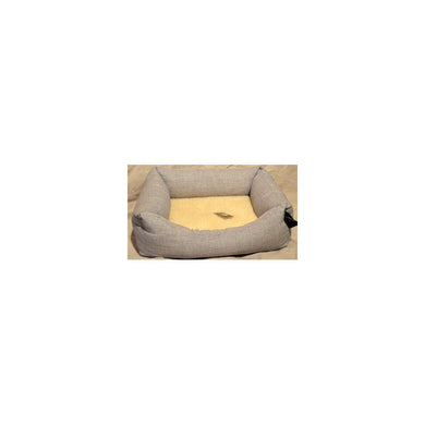 Siesta cama gris cojin borreguito 55cm - Pet House Noia