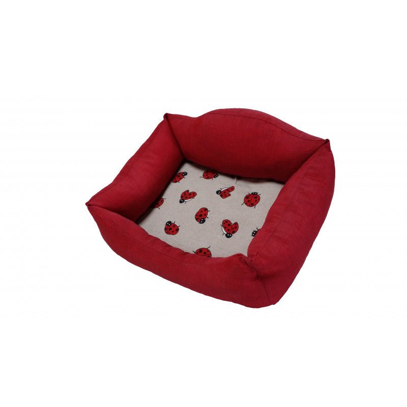 SIESTA CAMA ROJO MARIQUITAS 55cm - Pet House Noia