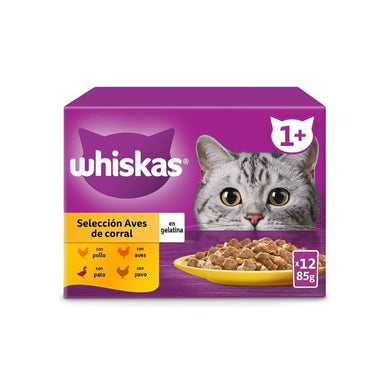 Whiskas 12 Core Multipack Aves 12x85gr (4und) - Pet House Noia