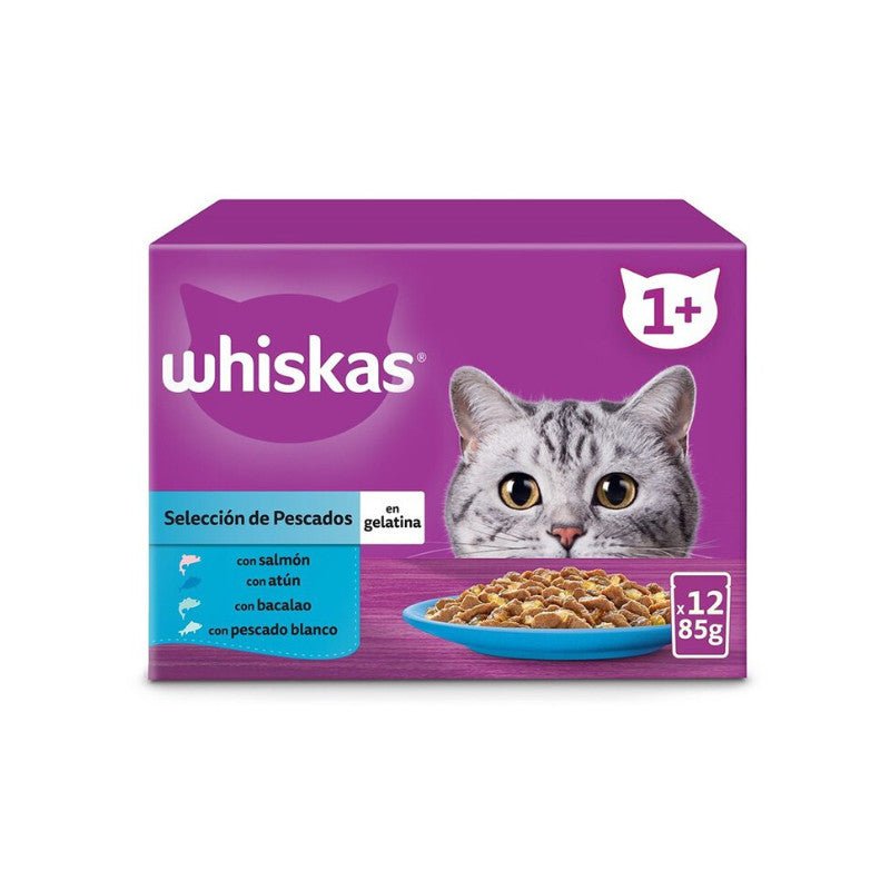 Whiskas 12 Core Multipack Pescado 12x85gr (4und) - Pet House Noia