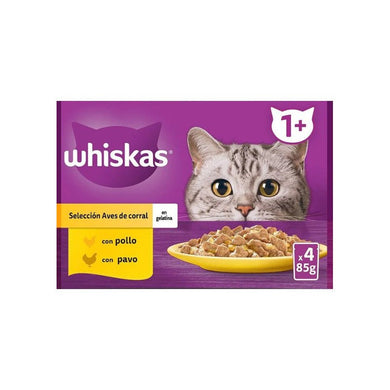 Whiskas 4 Core Selección Aves 4x85gr (13und) - Pet House Noia