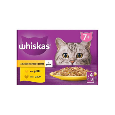 Whiskas 4 Core Senior Selección Aves 4x85gr (13und) - Pet House Noia